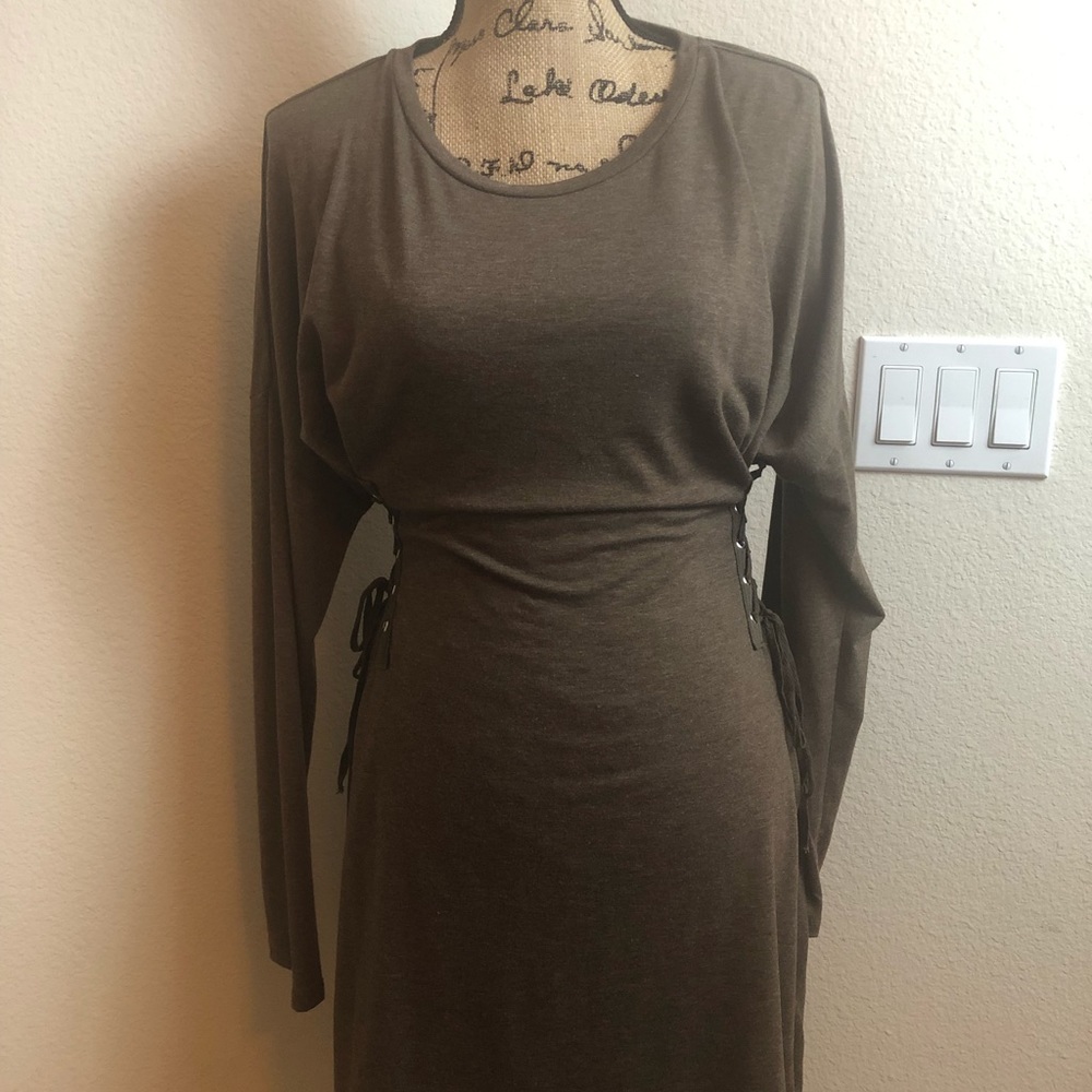 Brown cotton dress